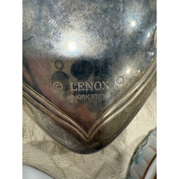 Vintage Trinket Boxes Set Of 5 Lenox, SFMB, Angel Of Love Mozart & Floral Design - Picture 16 of 16